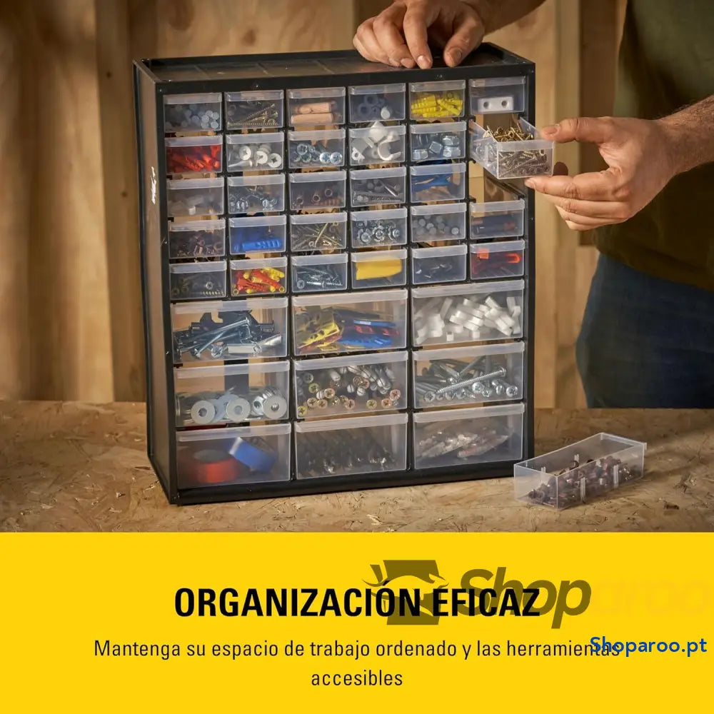 Stanley 1 93 981 Caixa de armazenamento com 39 compartimentos