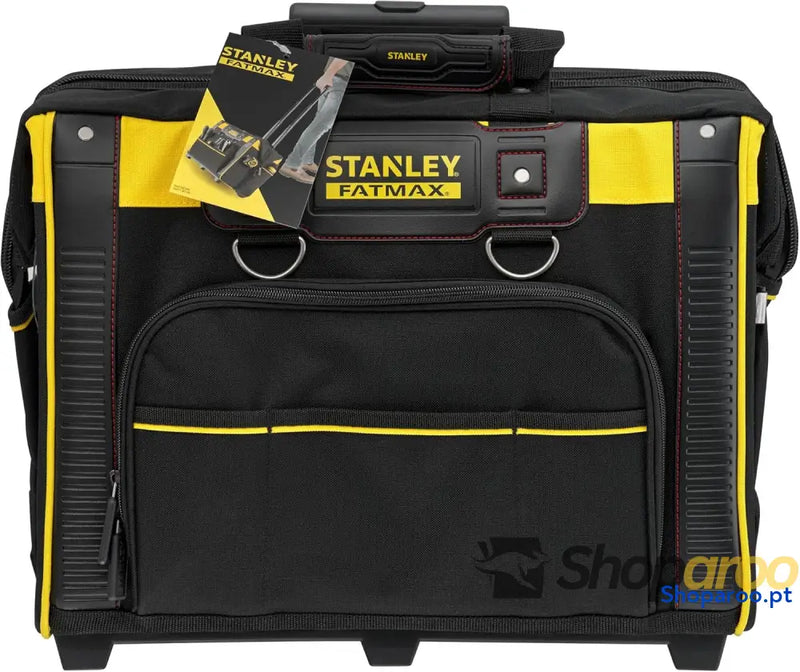 STANLEY FATMAX Mala rígida com rodas organização ideal para ferramentas pega telescópica resistente transporte fácil