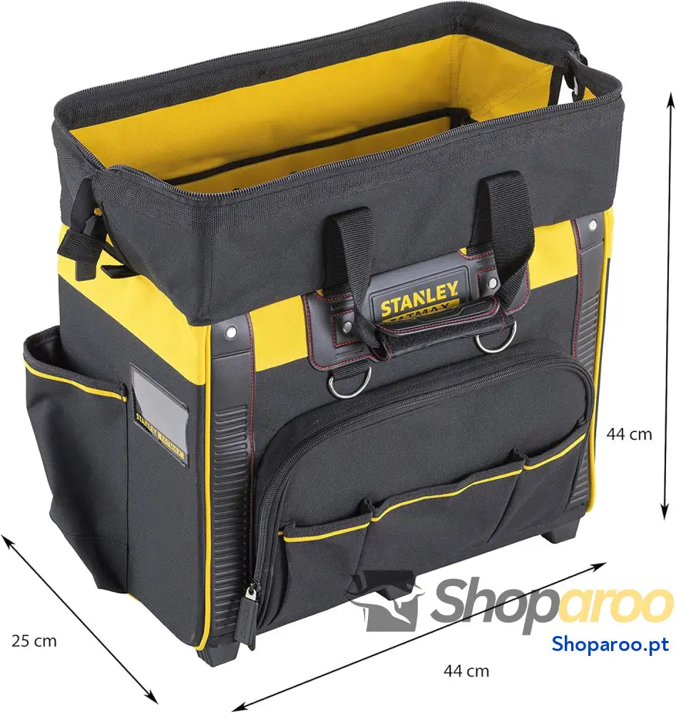 STANLEY FATMAX Mala rígida com rodas organização ideal para ferramentas pega telescópica resistente transporte fácil