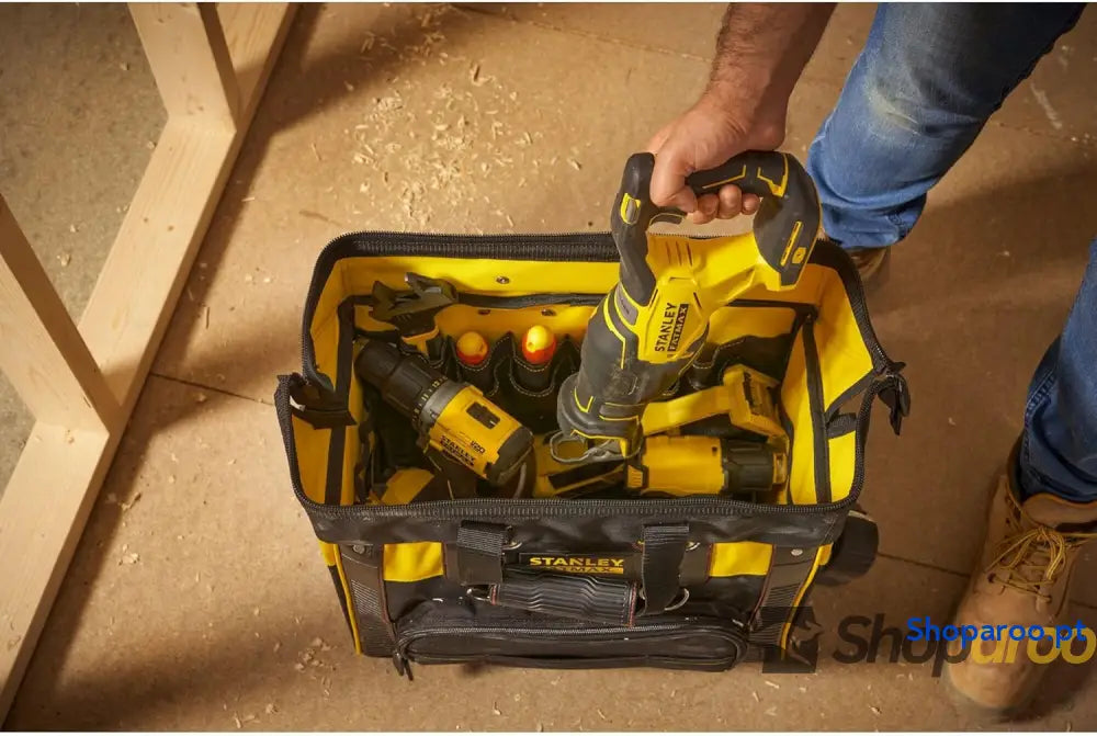 STANLEY FATMAX Mala rígida com rodas organização ideal para ferramentas pega telescópica resistente transporte fácil