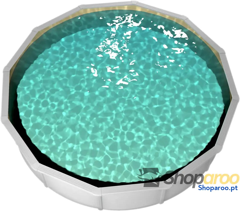 Steinbach Nuovo de Luxe II 012141SA – Piscina parede aço Ø 360 x 120 cm piscina robusta em branco para até 11 000