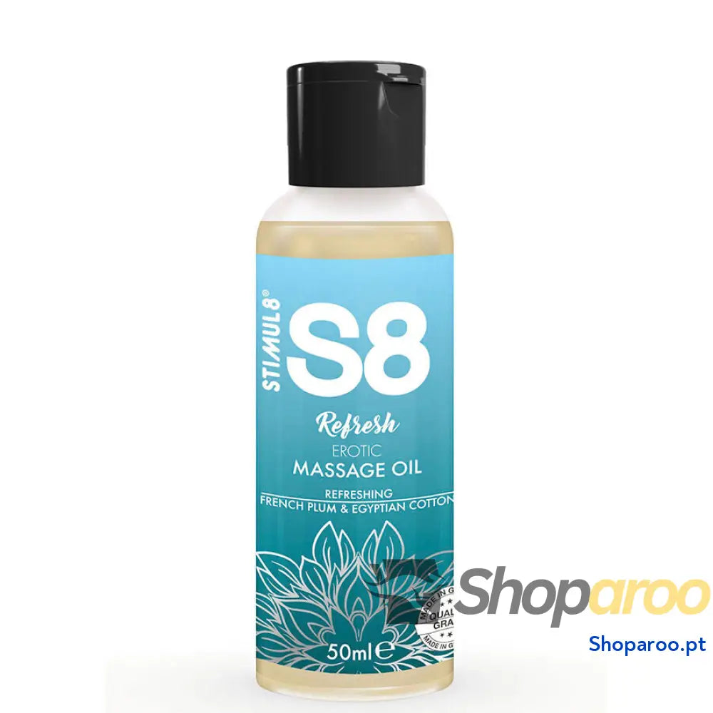 STIMUL8 - S8 REFRESH ÓLEO DE MASSAGEM ERÓTICO DE ALGODÃO 50 ML