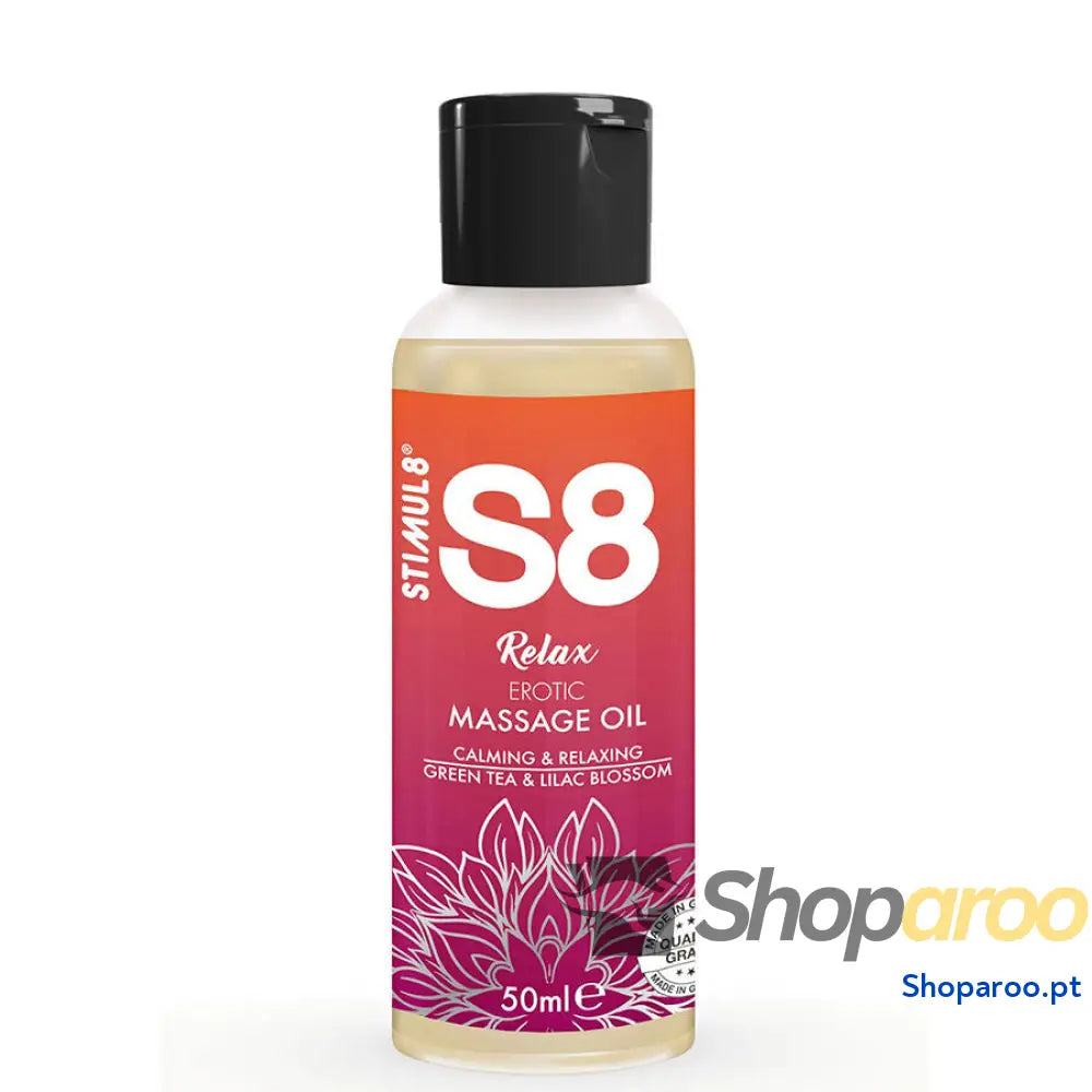 STIMUL8 - S8 RELAX ÓLEO DE MASSAGEM ERÓTICA CHÁ VERDE 50 ML