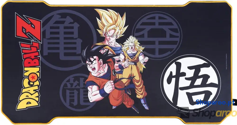 Subsonic DBZ Dragon Ball Z Secretária Gaming Ergonómica com Acabamento em Carbono para PC Mesa Gamer Licença Oficial
