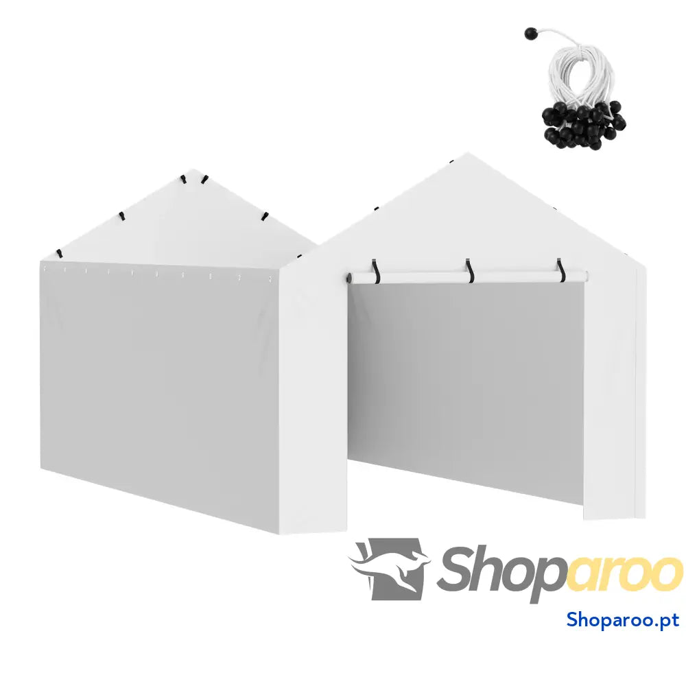 SucceBuy Carport Substituição Garagem Tenda Abrigo Lona Resistente À Prova D’água e Proteção UV.