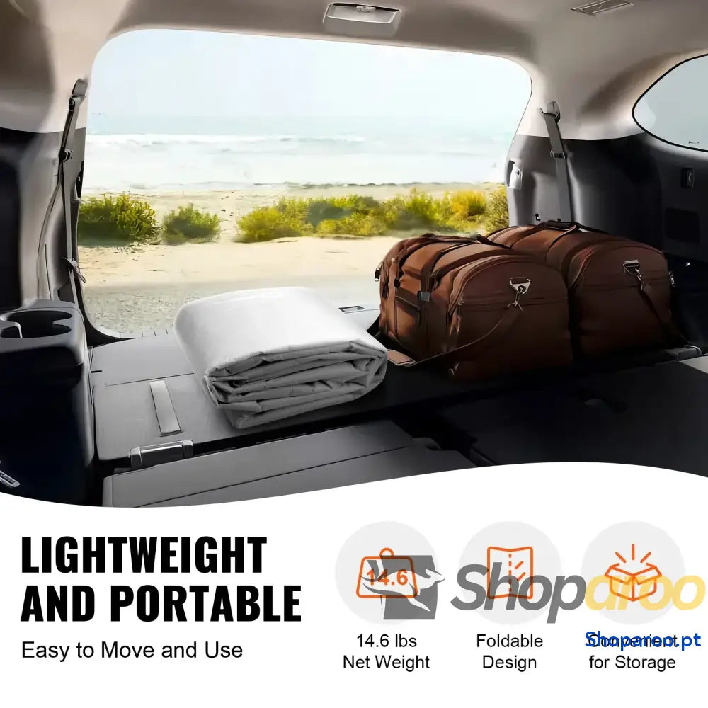 SucceBuy Carport Substituição Garagem Tenda Abrigo Lona Resistente À Prova D’água e Proteção UV.