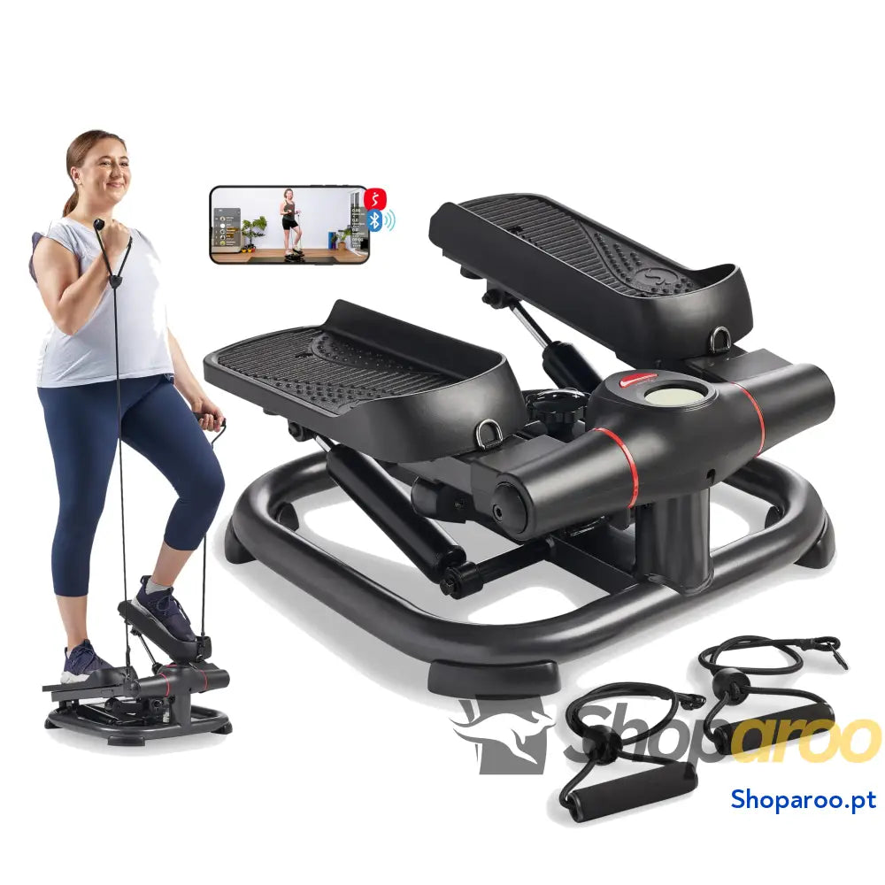 Sunny Health & Fitness Mini Steppers para Ejercicio Escalones de Bajo Impacto Equipo Cardio Cuerpo Completo con