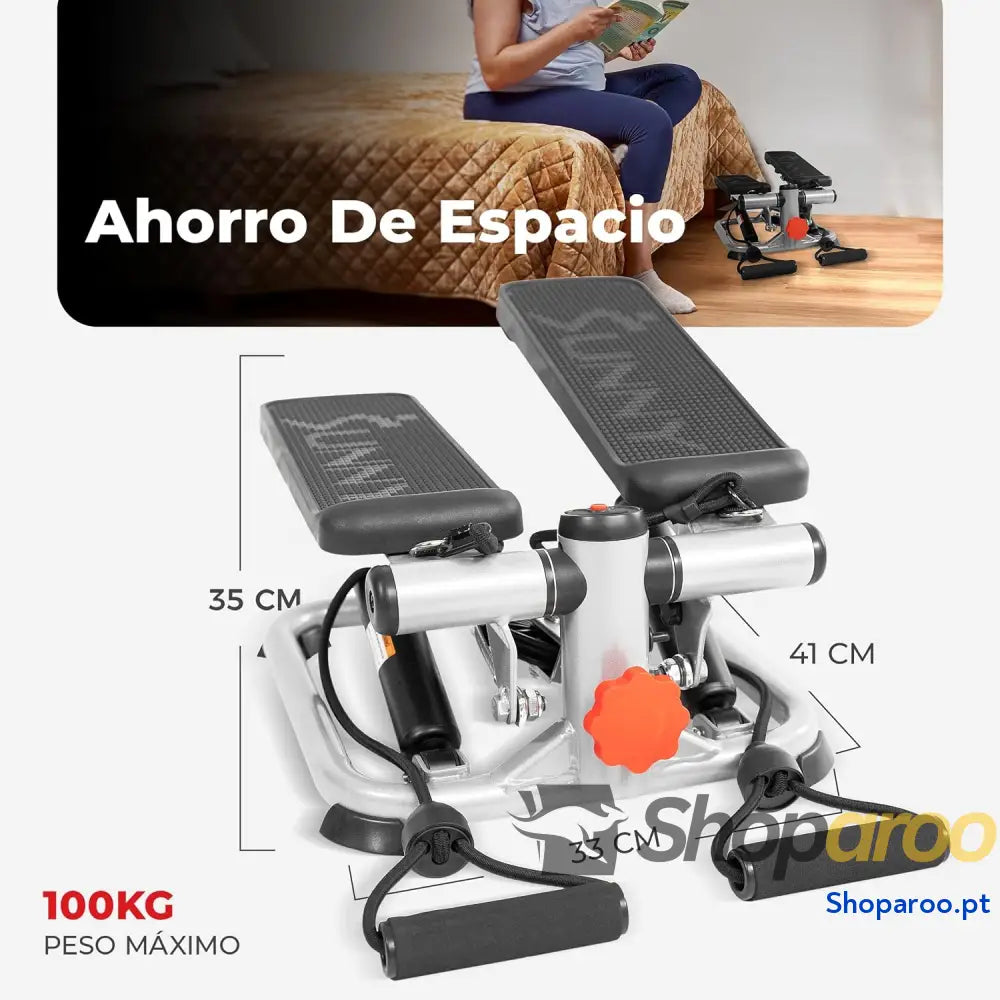 Sunny Health & Fitness Mini Steppers para Ejercicio Escalones de Bajo Impacto Equipo Cardio Cuerpo Completo con