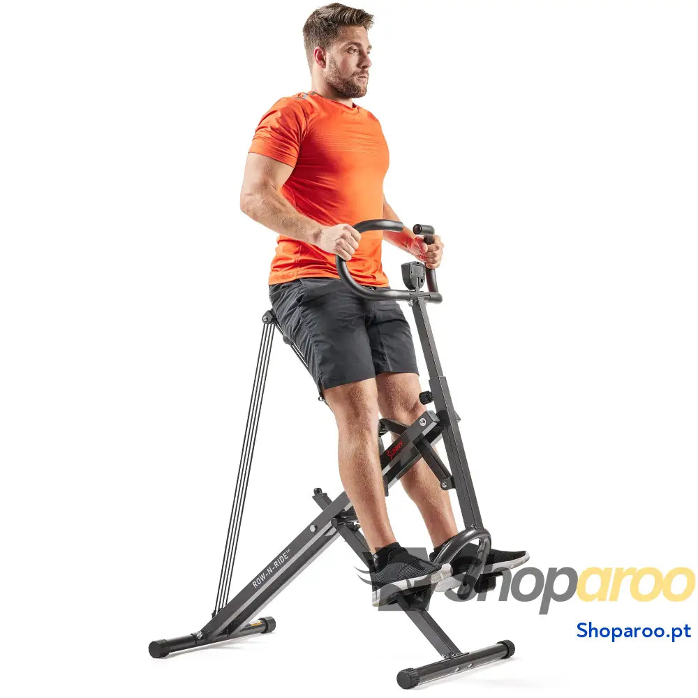 Sunny Health & Fitness Row N Ride Entrenador de Asistencia para Sentadillas Equipo Ejercicio Plegable en Casa con