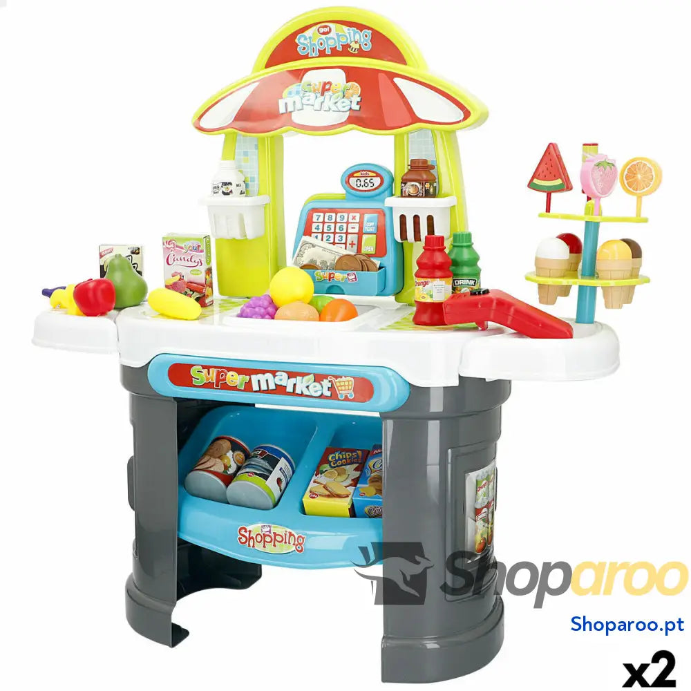 Supermercado de brincar 66 x 68 x 25 cm 2 Unidades