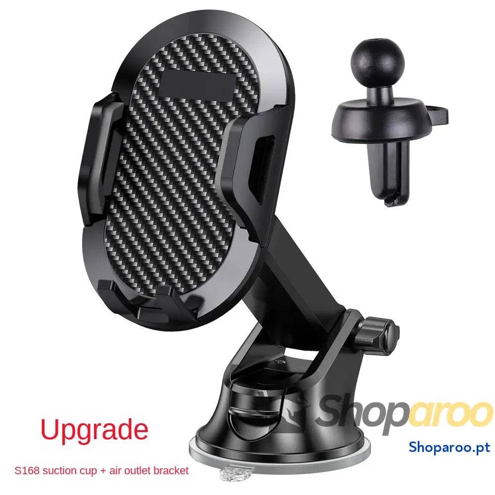 Suporte de telefone para automóvel com fecho automático haste longa