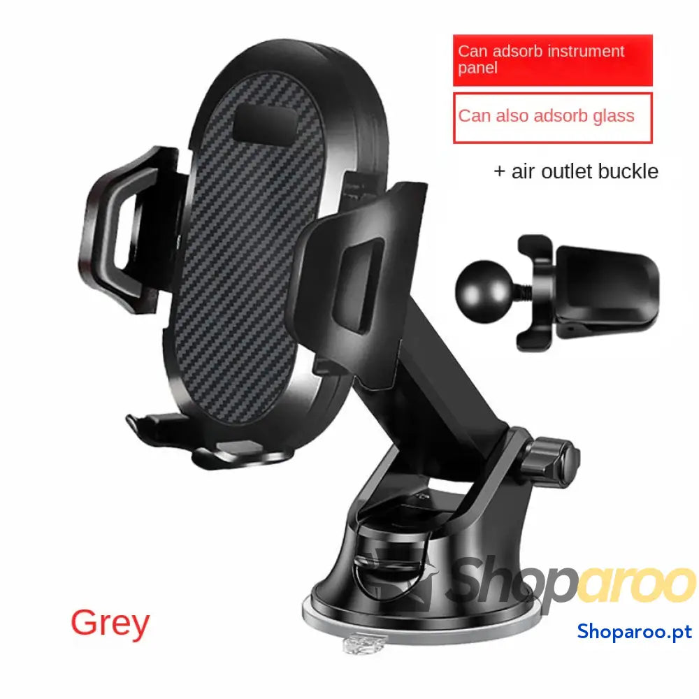 Suporte de telefone para automóvel com fecho automático haste longa