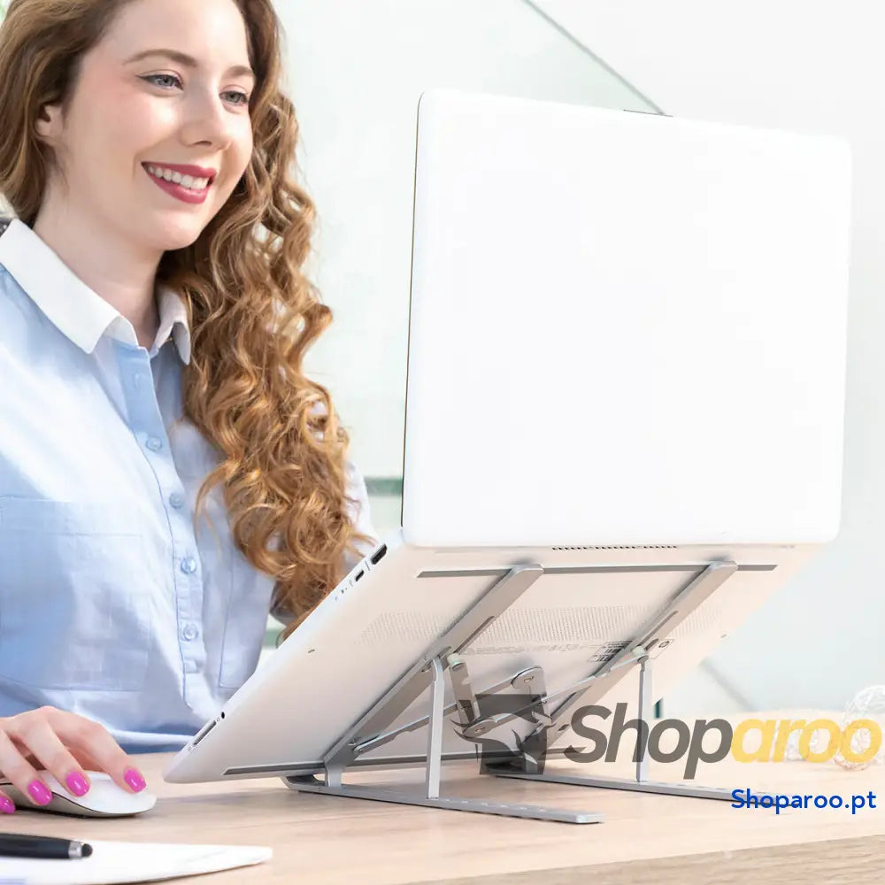 Suporte Dobrável e Regulável para Portátil Flastan InnovaGoods