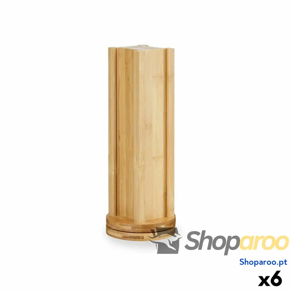 Suporte para 20 Cápsulas de Café Kinvara KT225036 Bambu 11 x 34 cm Giratório (6 Unidades)