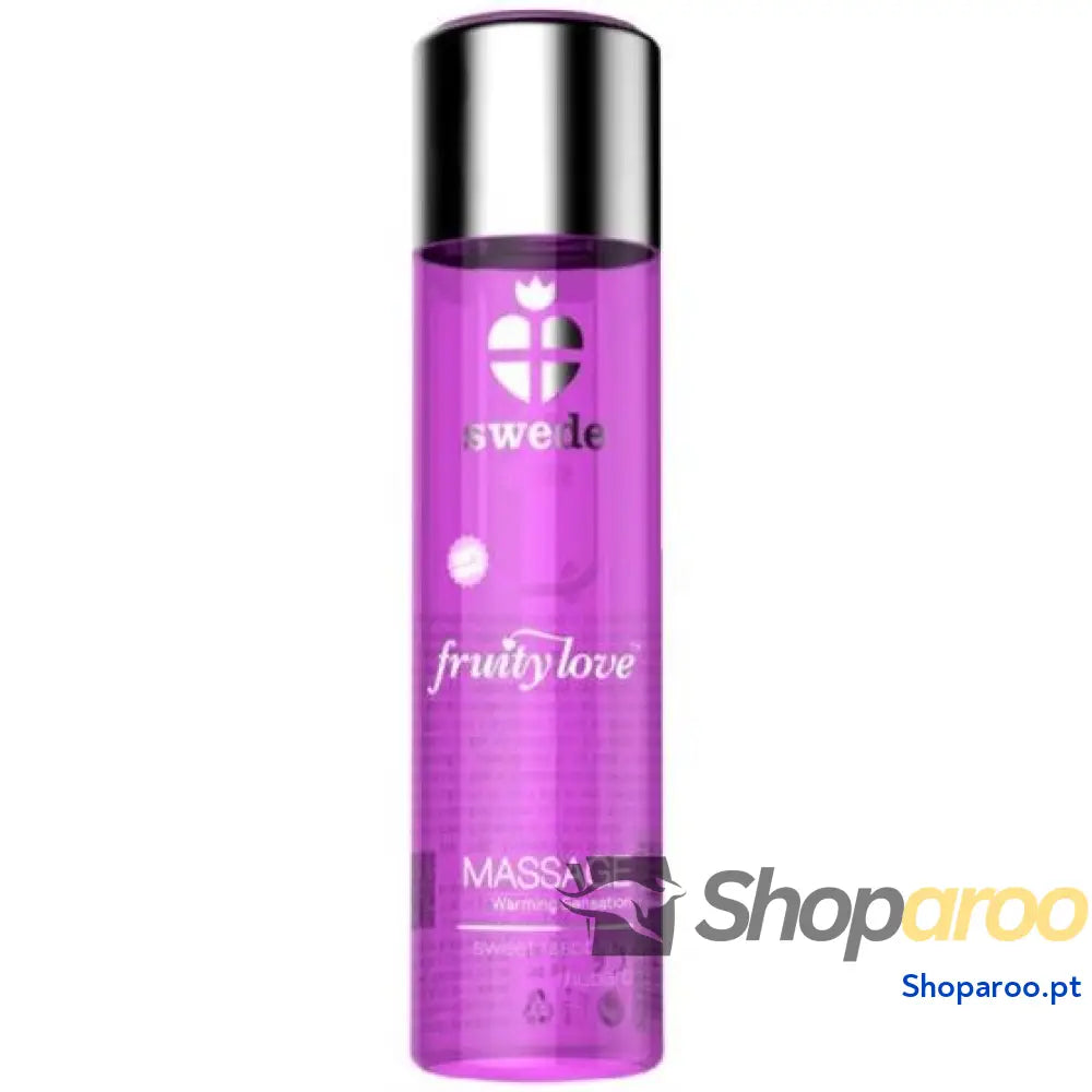 SWEDE - FRUITY LOVE EFEITO DE AQUECIMENTO ÓLEO DE MASSAGEM ROSA FRAMBOESA E RUIBARBO 60 ML