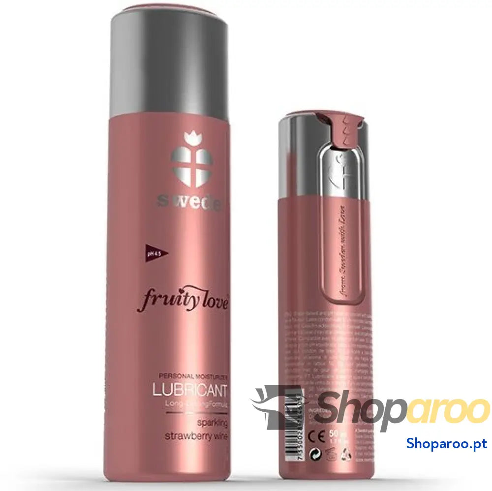 SWEDE FRUITY LOVE LUBRIFICANTE ESPUMANTE MORANGO VINHO 100 ML
