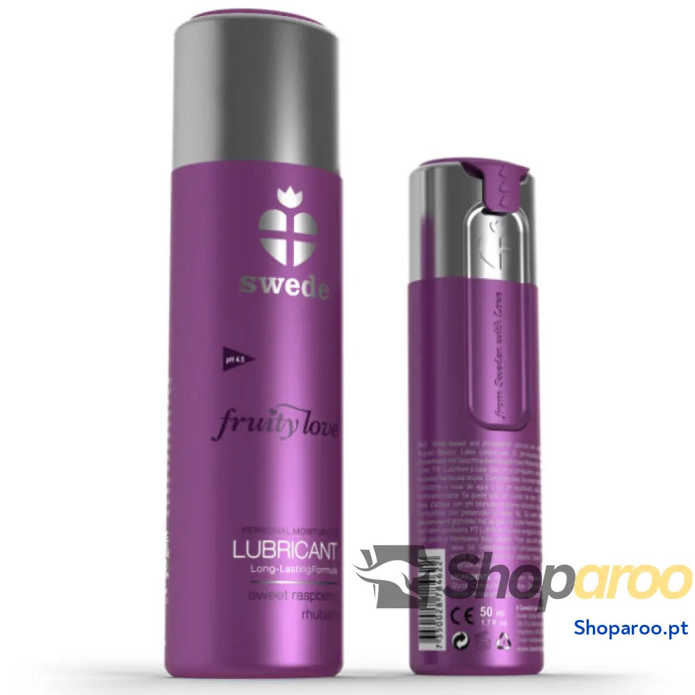SWEDE - LUBRIFICANTE FRUITY LOVE FRAMBOESA RUBARBO 100 ML