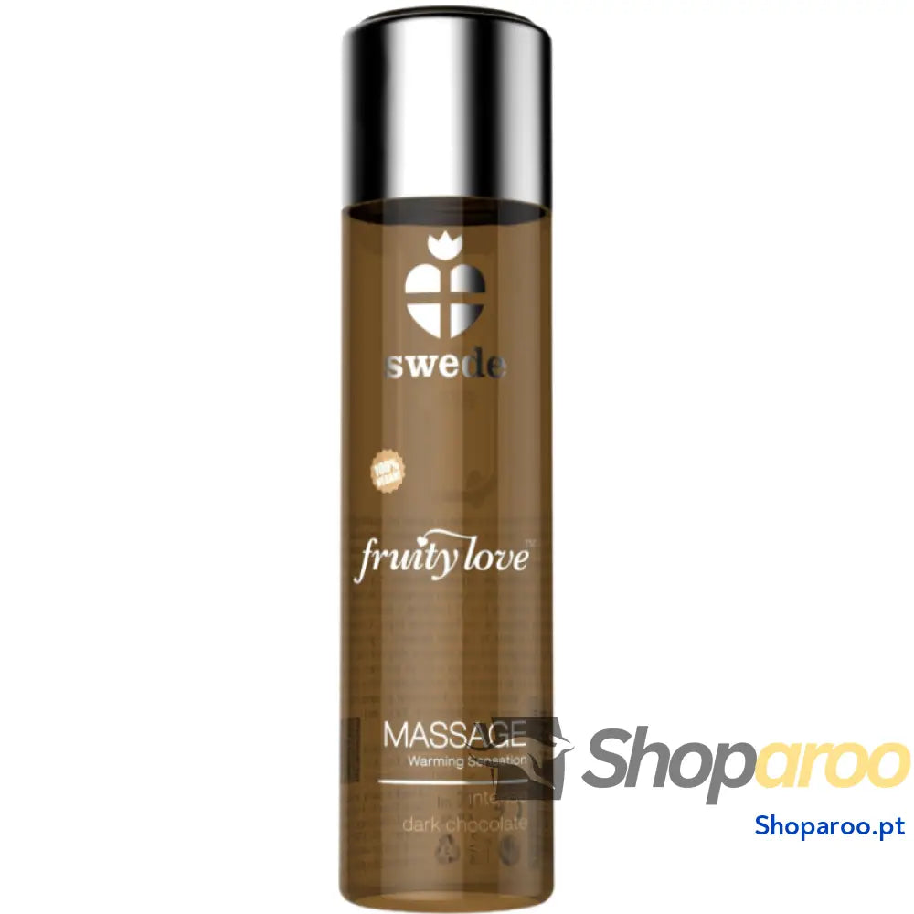 SWEDE - ÓLEO DE MASSAGEM DE EFEITO AQUECENTE FRUTO AMOR CHOCOLATE ESCURO INTENSO 120 ML