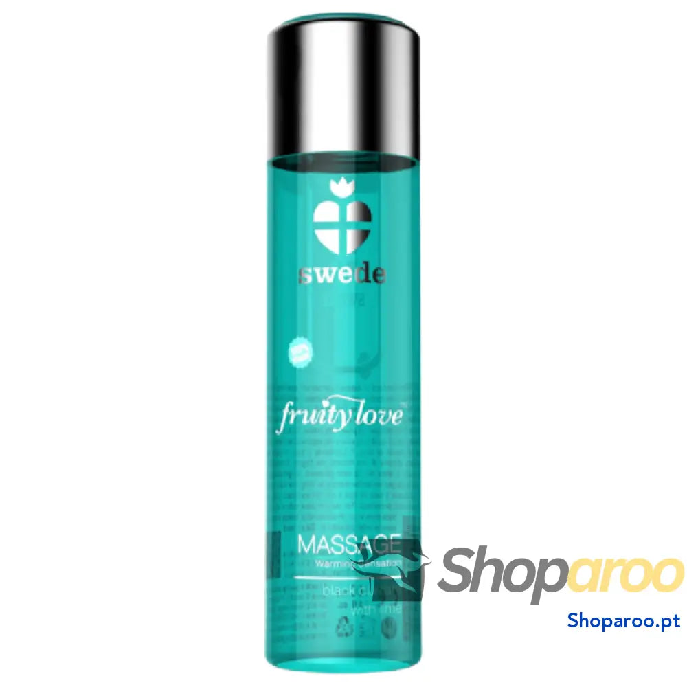 SWEDE - ÓLEO DE MASSAGEM DE EFEITO AQUECENTE FRUTO DE GROSELHA PRETA E LIMÃO 120 ML