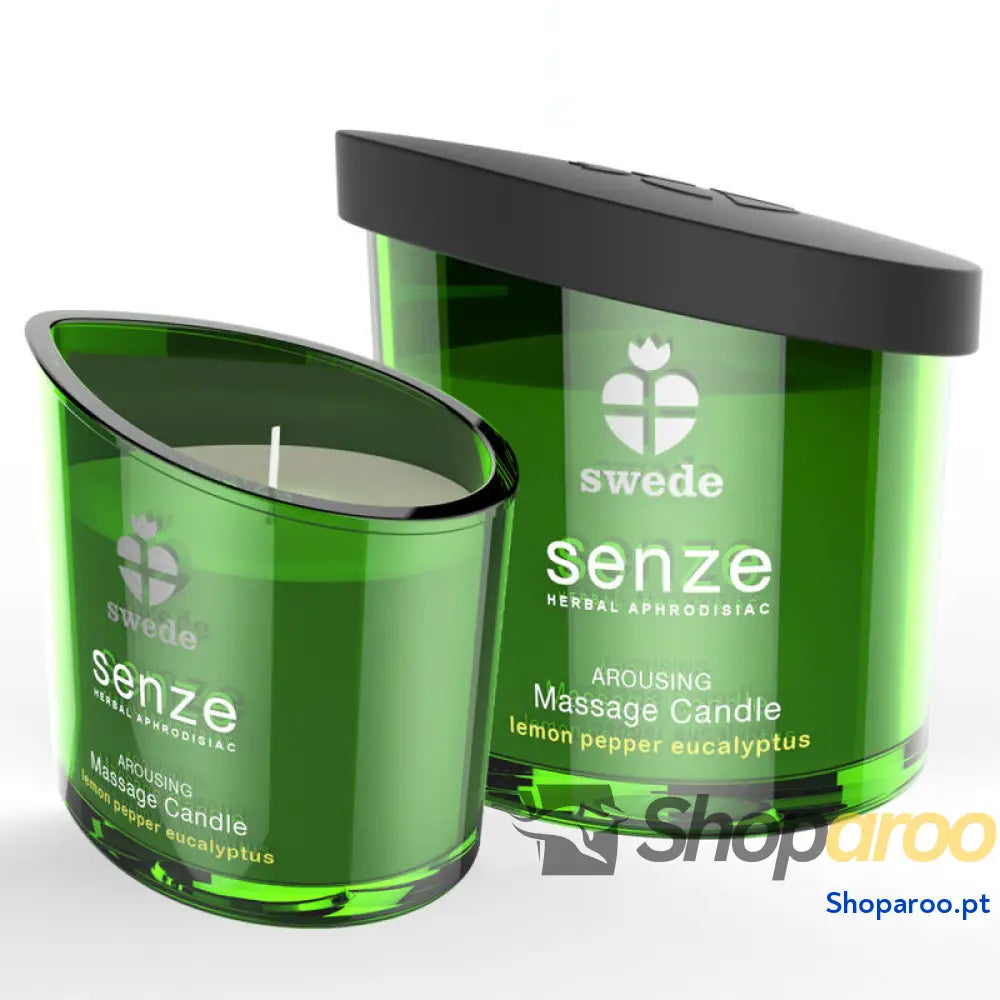 SWEDE - SENZE AROUSING VELA DE MASSAGEM - LIMÃO, PIMENTA, EUCALIPTO