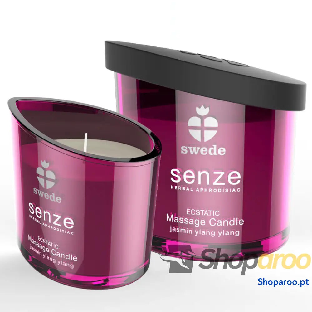 SWEDE - VELA DE MASSAGEM ECSTATIC SENZE - JASMIM, YLANG YLANG