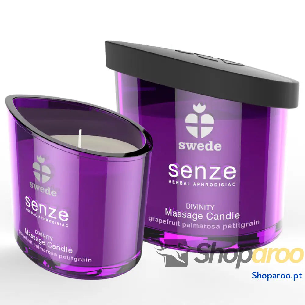 SWEDE - VELA DE MASSAGEM SENZE DIVINITY - TORANJA, PALMAROSA, PETITGRAIN