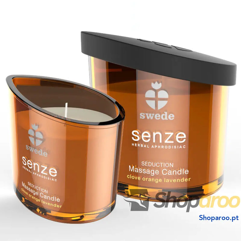 SWEDE - VELA DE MASSAGEM SENZE SEDUCTION - CRAVO, LARANJA, LAVANDA