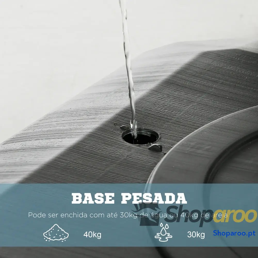 Tabela de Basquetebol com Altura Ajustável Rodas Base Preenchida Água ou Areia para Exterior 111x70,5x293 350 cm Preto