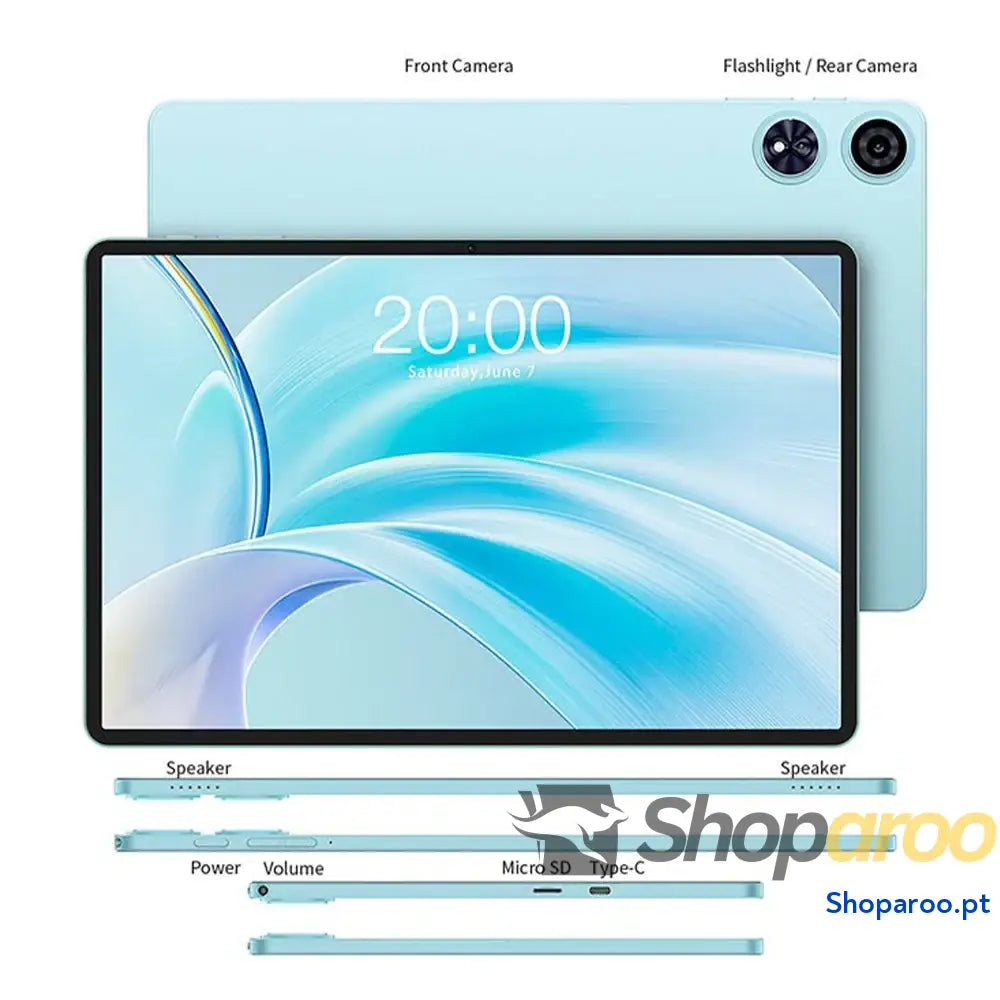 Tablet Teclast P50 Android 14 11 Polegadas Unisoc T606 4GB 128GB