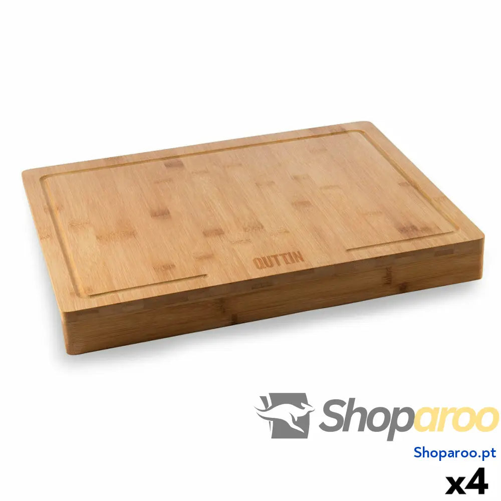 Tábua de corte Quttin Bambu 45 x 35 x 1,2 cm (4 Unidades)