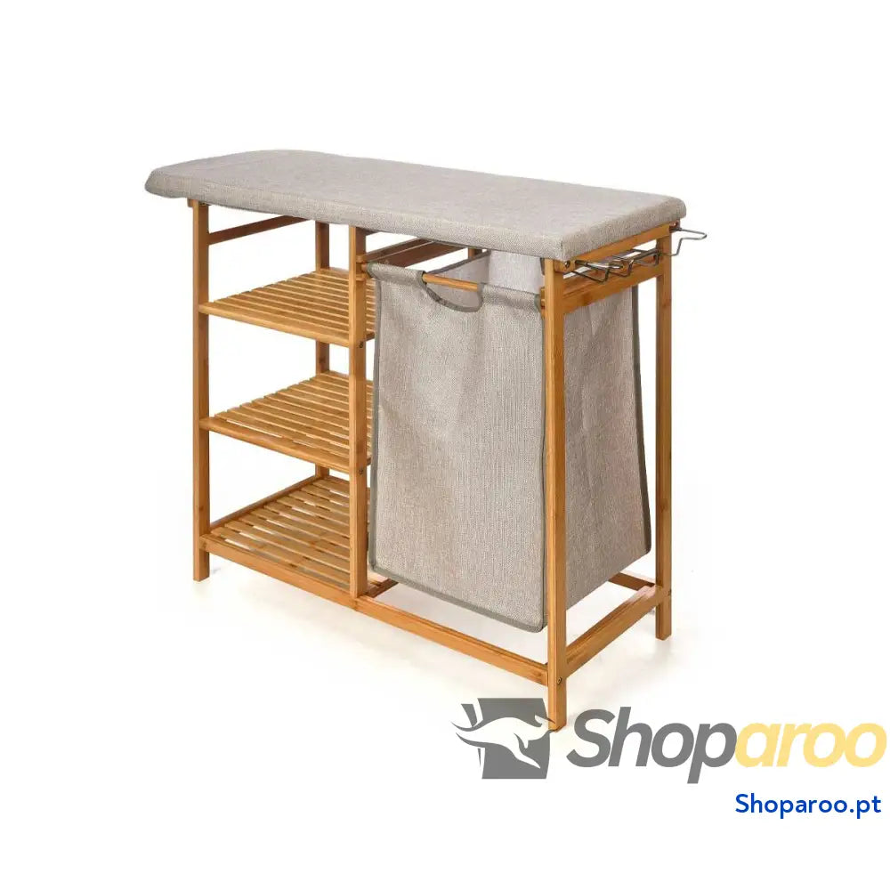 Tábua de Engomar Kipit 1443FL BAMBOO.1 Creme Tecido Bambu
