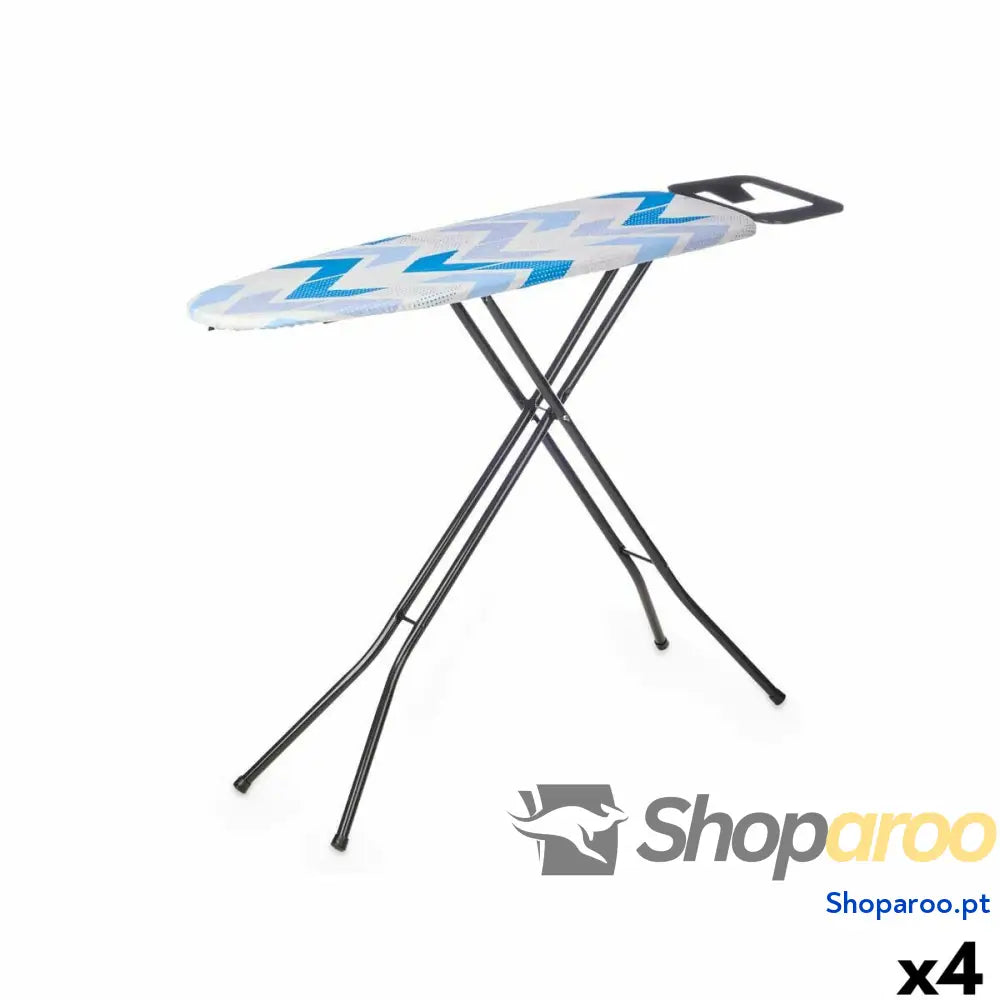 Tábua de Engomar Kipit 18359 02 CB 220 Azul Branco Poliéster Algodão (4 Unidades)