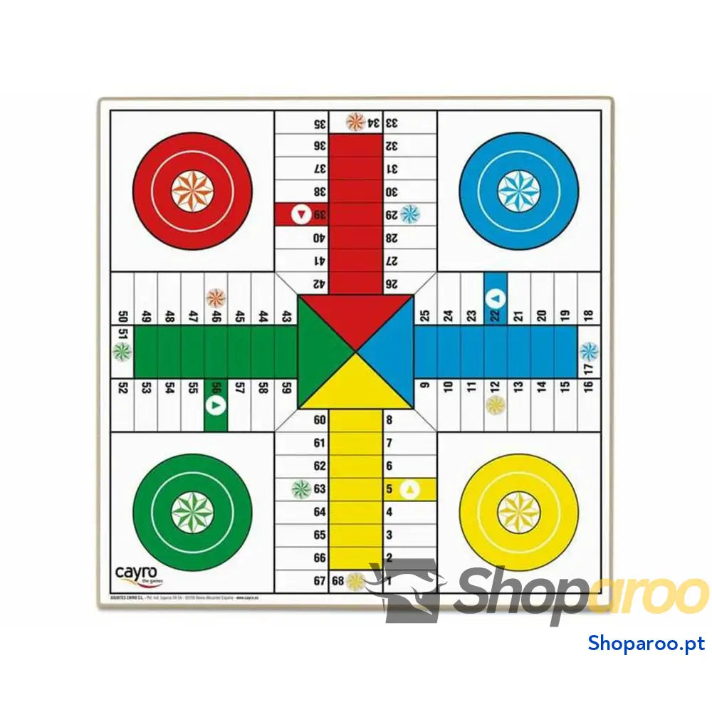 Tabuleiro de Jogo dos Cavalinhos e da Glória Cayro 33 x 33 cm (33 x 33 cm)