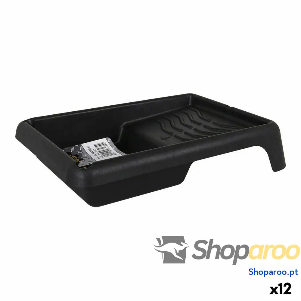 Tabuleiro para Tinta Dem Brico Preto 38,5 x 28,5 x 7,5 cm (12 Unidades)