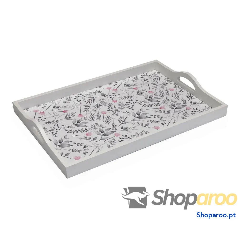 Tabuleiro Versa Caprice Madeira MDF 30 x 5 45 cm