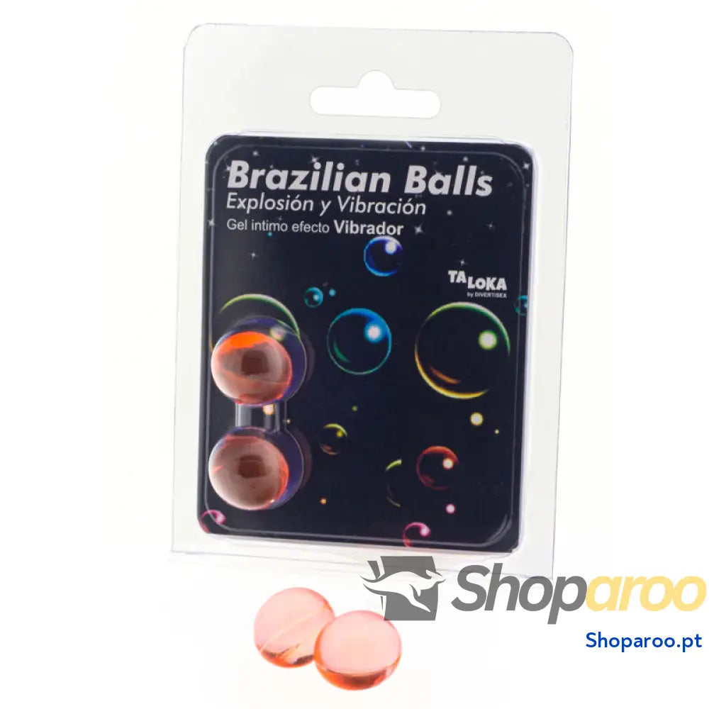 TALOKA - 2 BOLAS BRASILEIRAS EFEITO VIBRATÓRIO GEL EMOCIONANTE