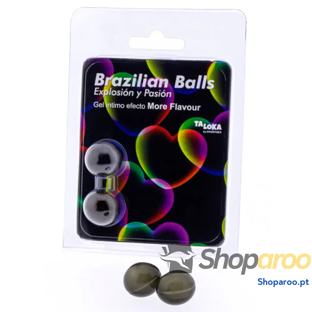 TALOKA - 2 BOLAS BRASILEIRAS GEL EMOCIONANTE EFEITO MAIS SABOR