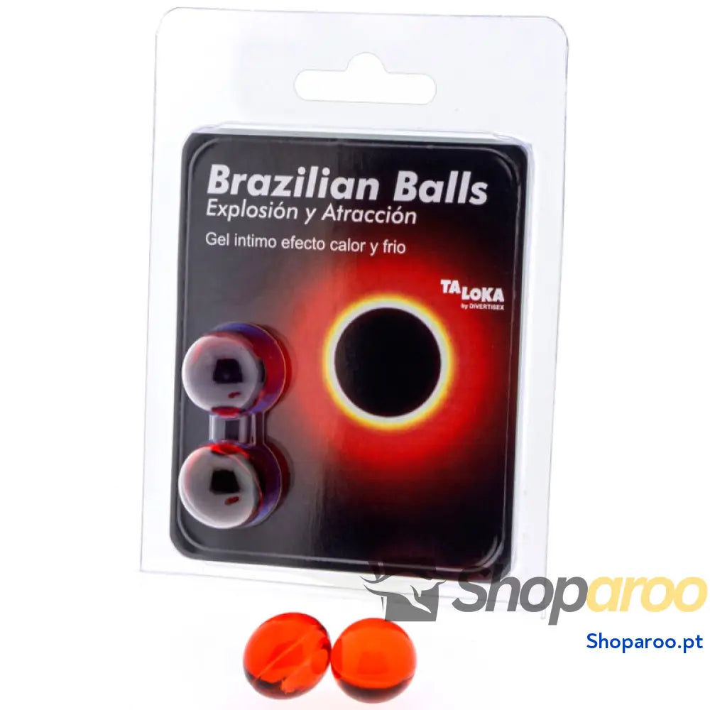 TALOKA - 2 BOLAS BRASILEIRAS GEL EMOCIONANTE EFEITO QUENTE E FRIO