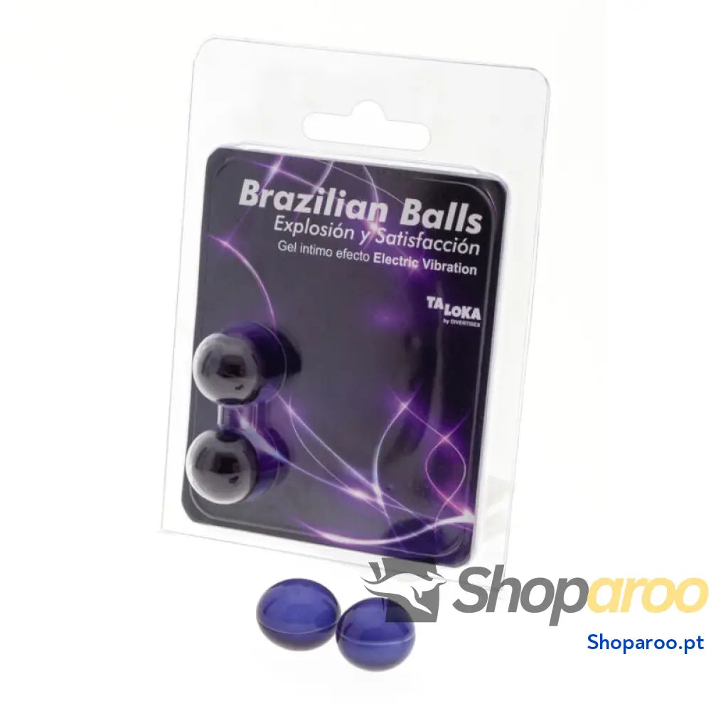 TALOKA - 2 BOLAS BRASILEIRAS GEL EMOCIONANTE EFEITO VIBRATÓRIO ELÉTRICO