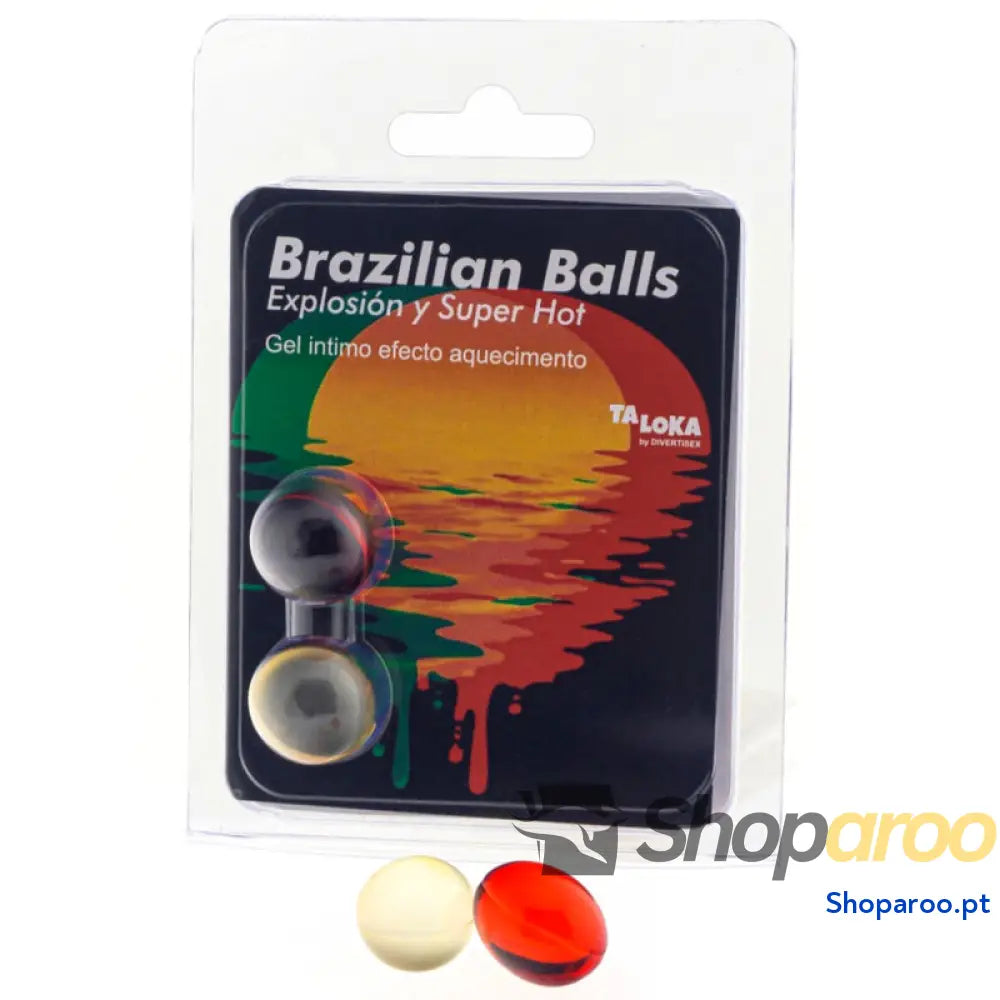 TALOKA - 2 BOLAS BRASILEIRAS GEL EMOCIONANTE SUPER QUENTE EFEITO