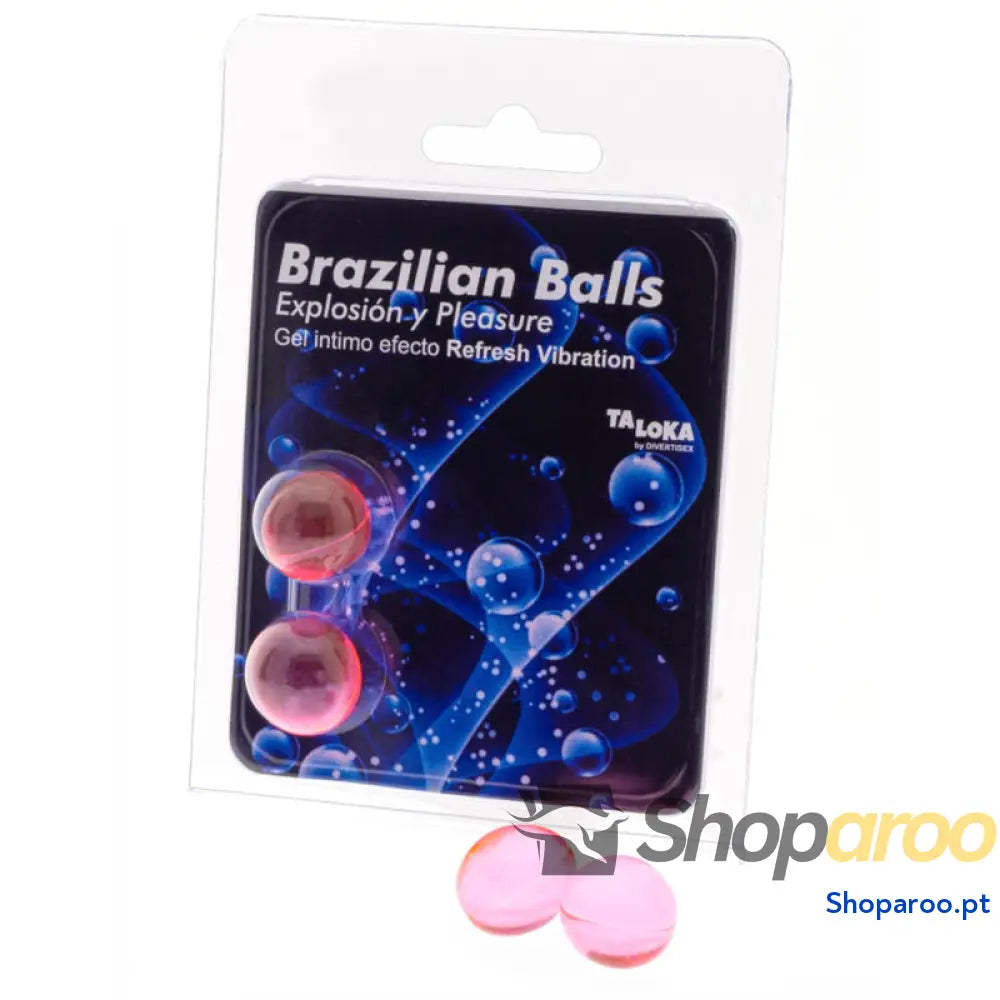 TALOKA - 2 BOLAS BRASILEIRAS REFRESH GEL EFEITO VIBRANTE EMOCIONANTE
