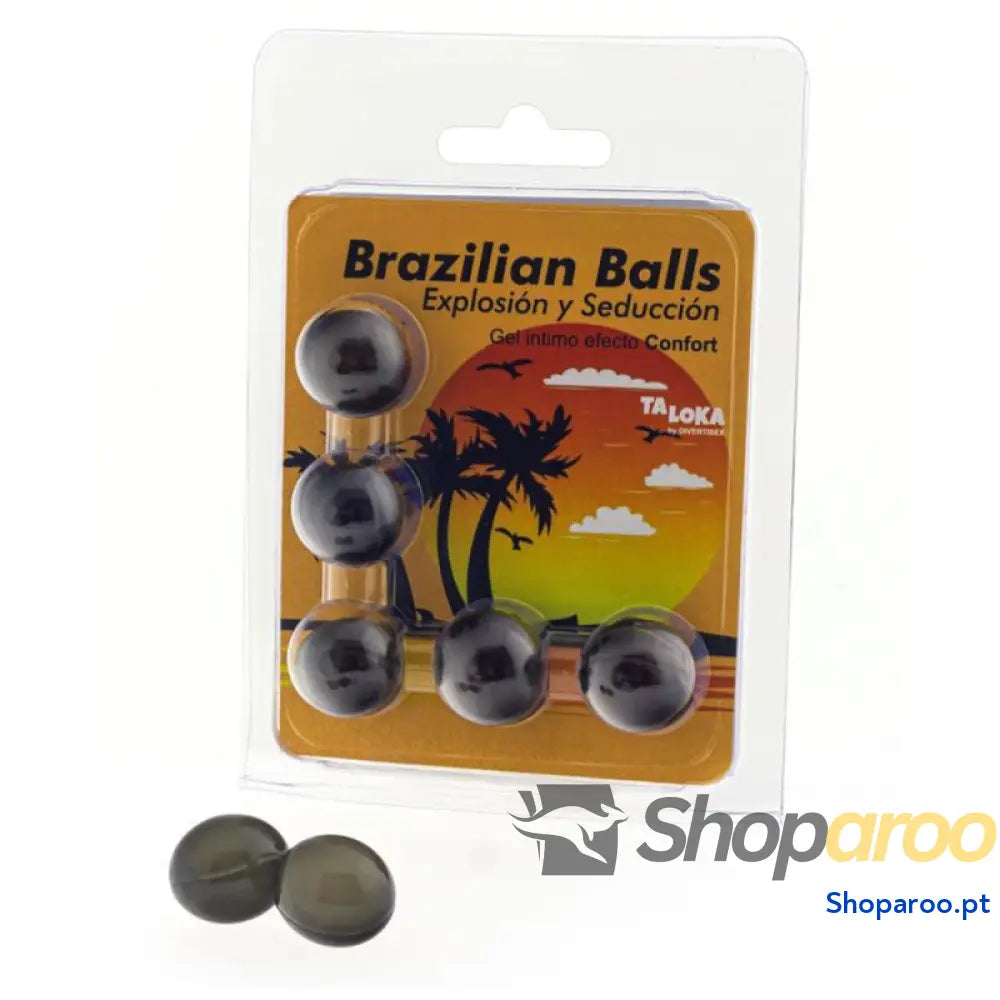 TALOKA - 5 BOLAS BRASILEIRAS GEL EFEITO EMOCIONANTE EFEITO CONFORTO