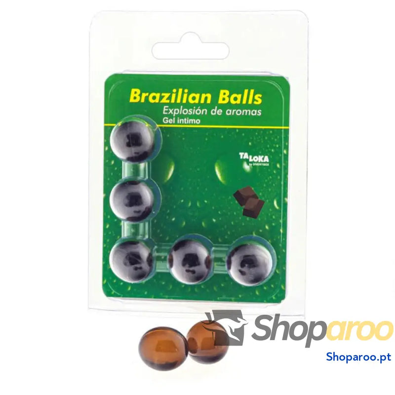 TALOKA 5 BOLAS BRASILEIRAS GEL ÍNTIMO DE CHOCOLATE