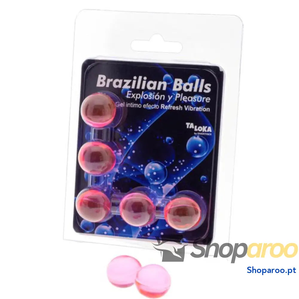 TALOKA - 5 BOLAS BRASILEIRAS REFRESH GEL EFEITO VIBRANTE EMOCIONANTE