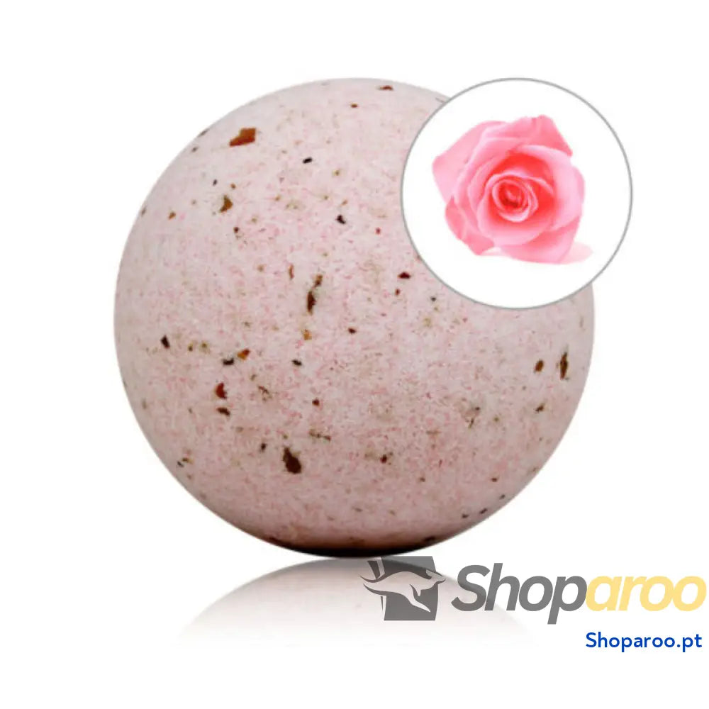 TALOKA BOMBA DE BANHO PERFUMADA ROSAS COM PÉTALAS ROSA