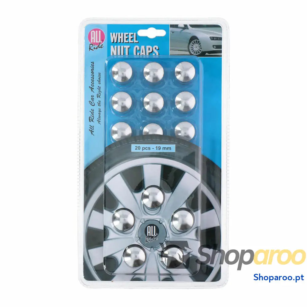 Tampas para porcas de roda All Ride 19 mm 20 Peças