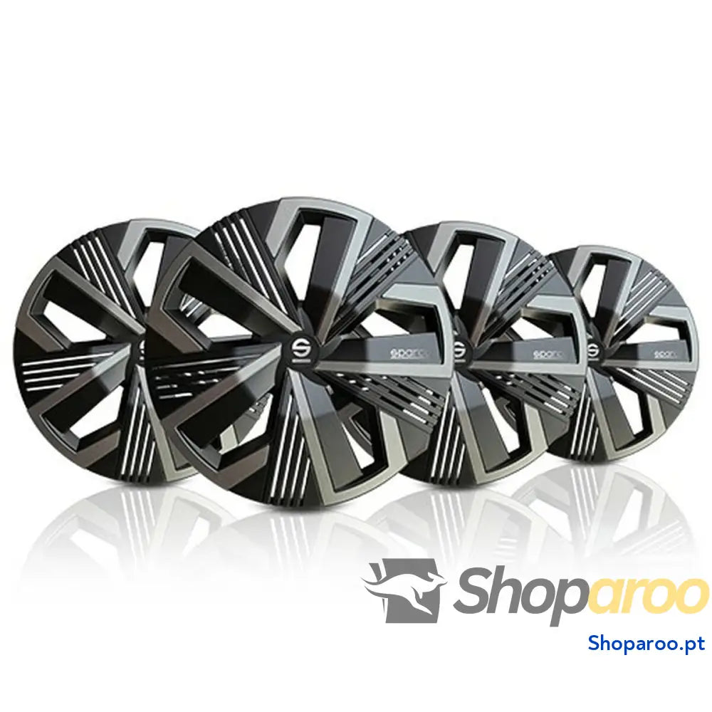 Tapacubos Goodyear Nagoya Preto/Cinzento 15" 4 Unidades