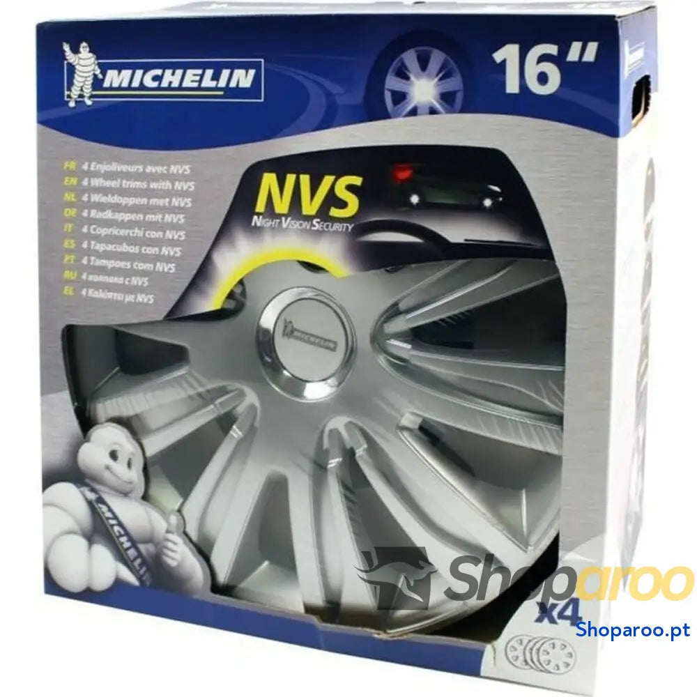 Tapacubos Michelin Cinzento Prateado 16" 4 Peças
