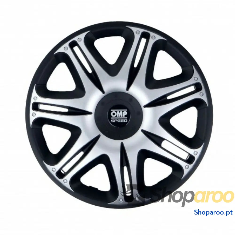 Tapacubos OMP Ghost Speed Preto Prateado 15" (4 uds)