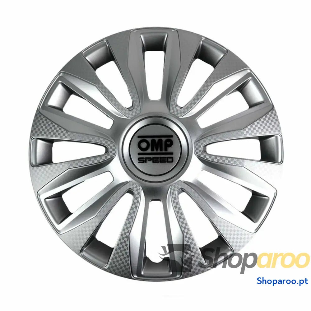 Tapacubos OMP Magnum Prateado 15" (4 Unidades)